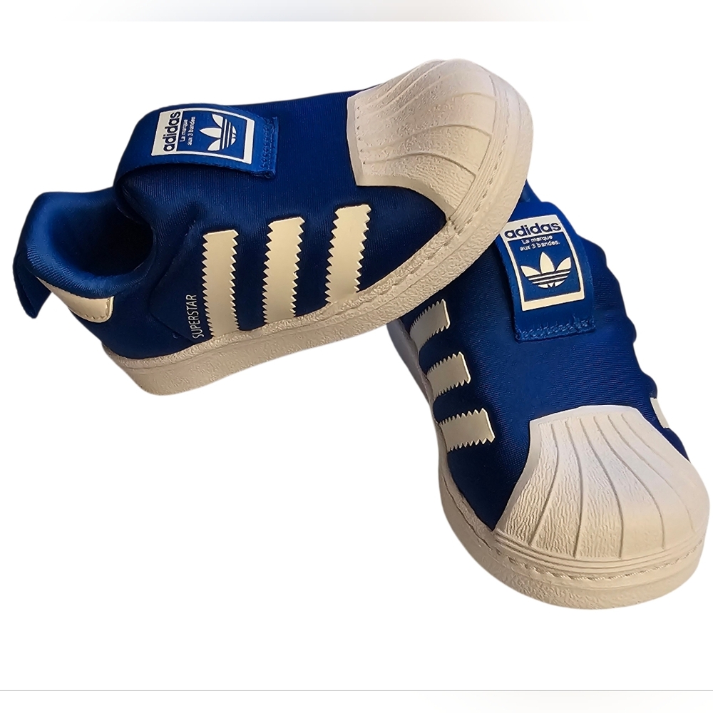Adidas Superstar 360 Sneakers Team Royal Blue White Unisex Toddler Kid's Size 6 - Picture 2 of 12
